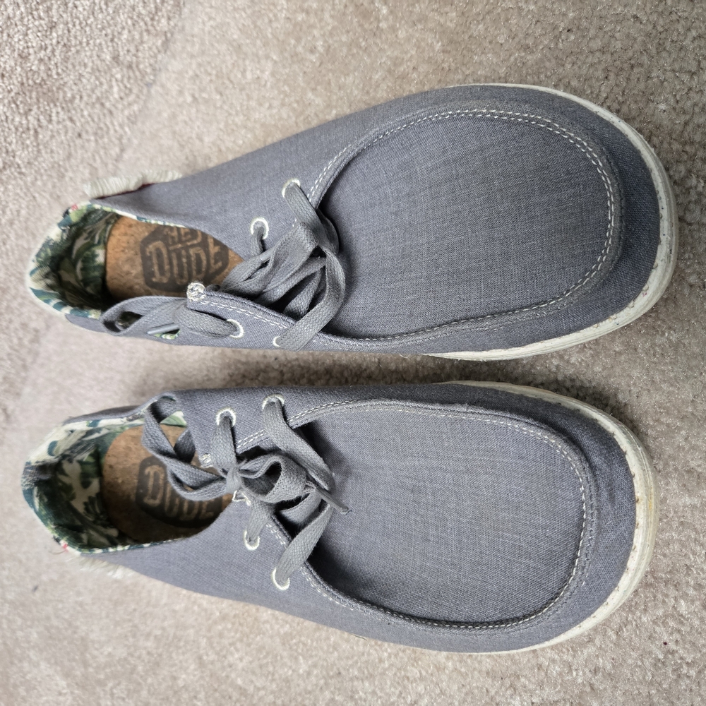 Hey Dude Men's Gray Casual Shoes